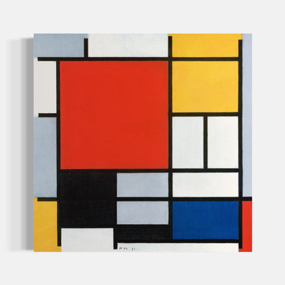 Composition with Large Red Plane, Yellow, Black, Grey and Blue