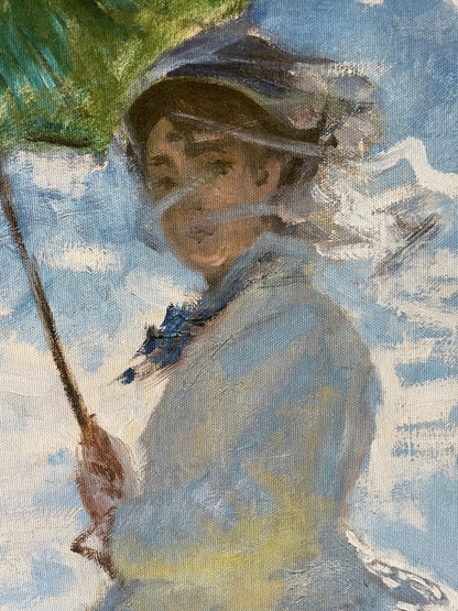 Woman with a Parasol – Madame Monet and Her Son