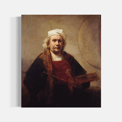 Self-Portrait with Two Circles